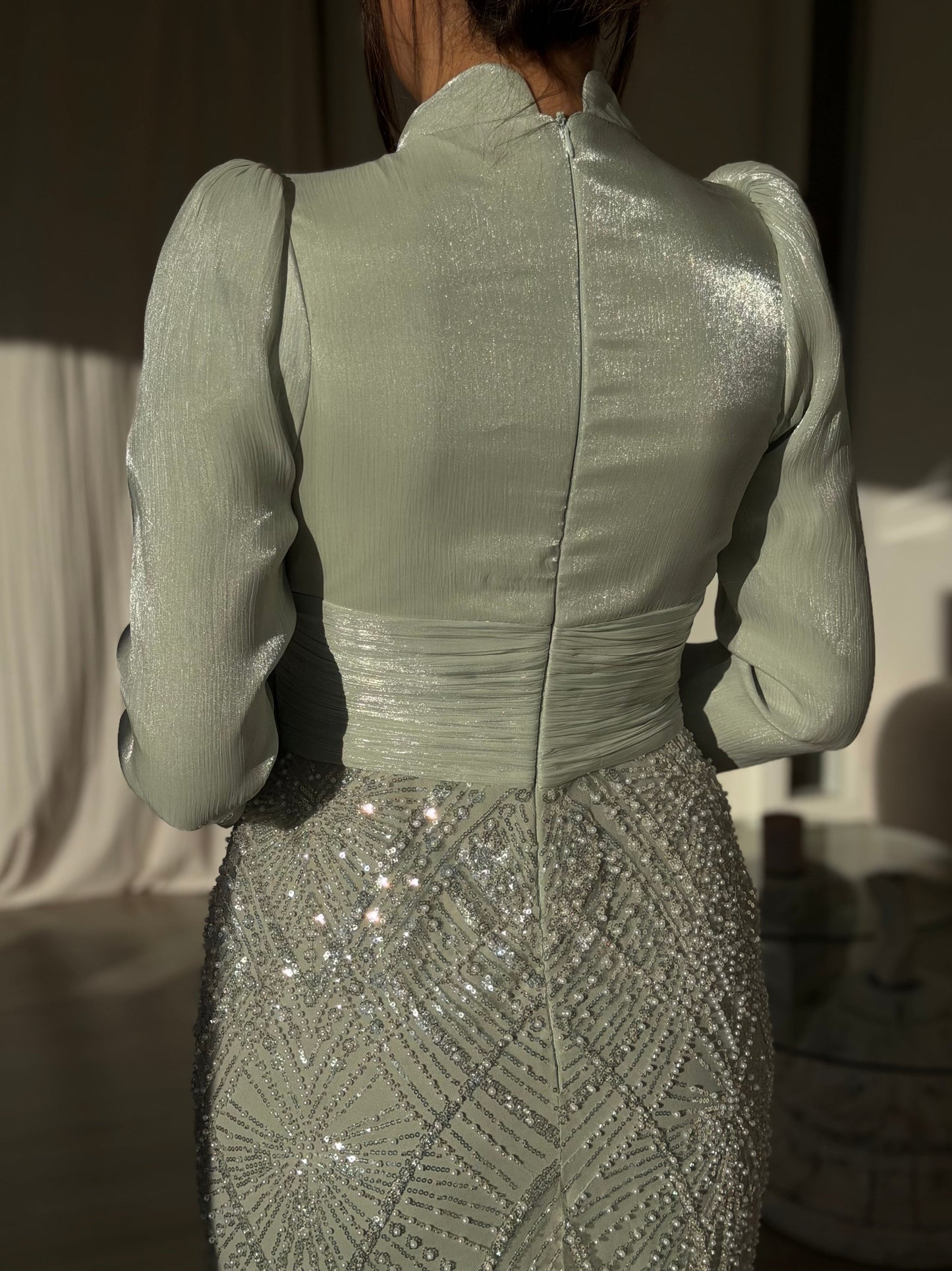 The Derya dress mint