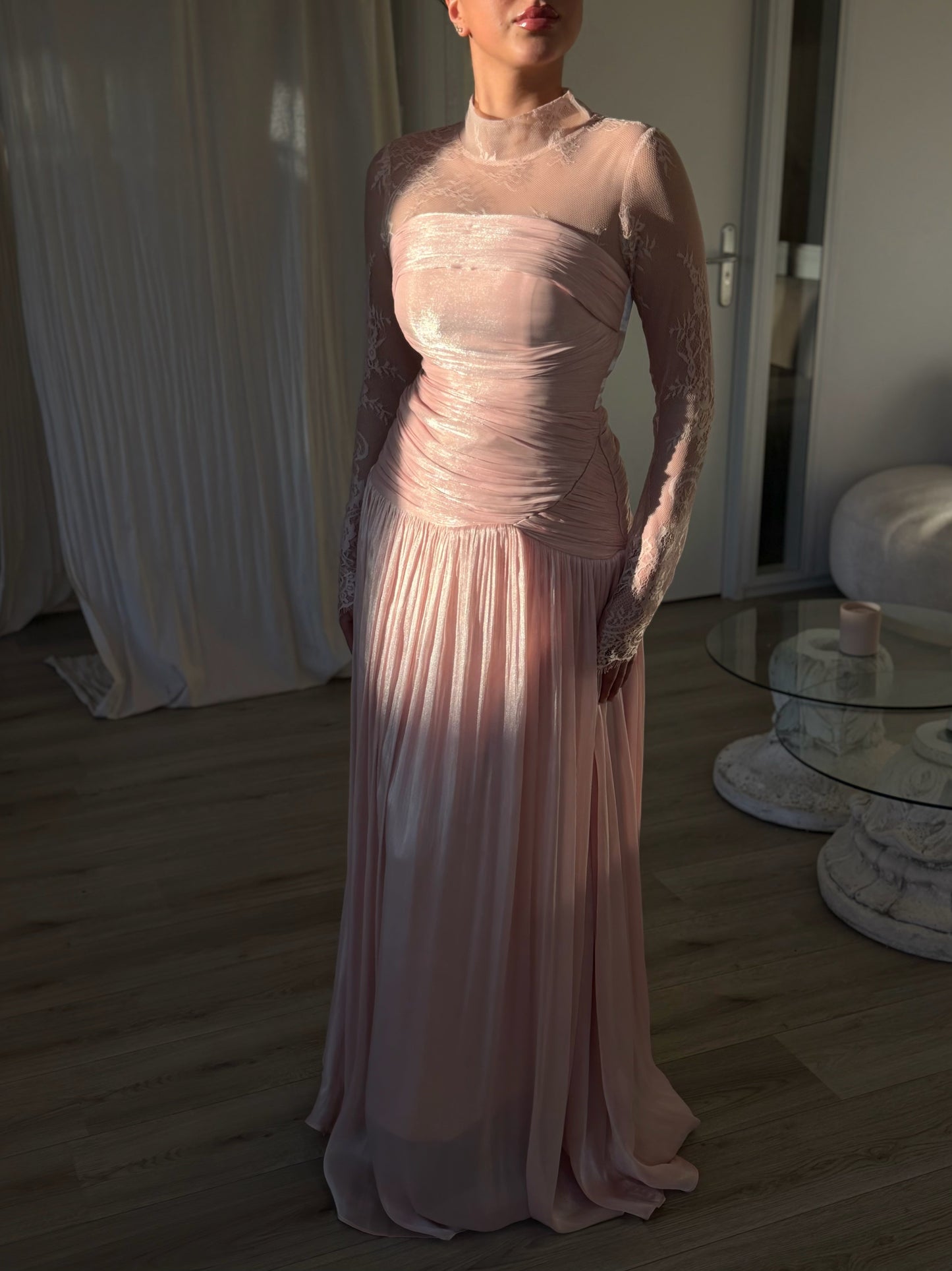 The Alera dress soft pink