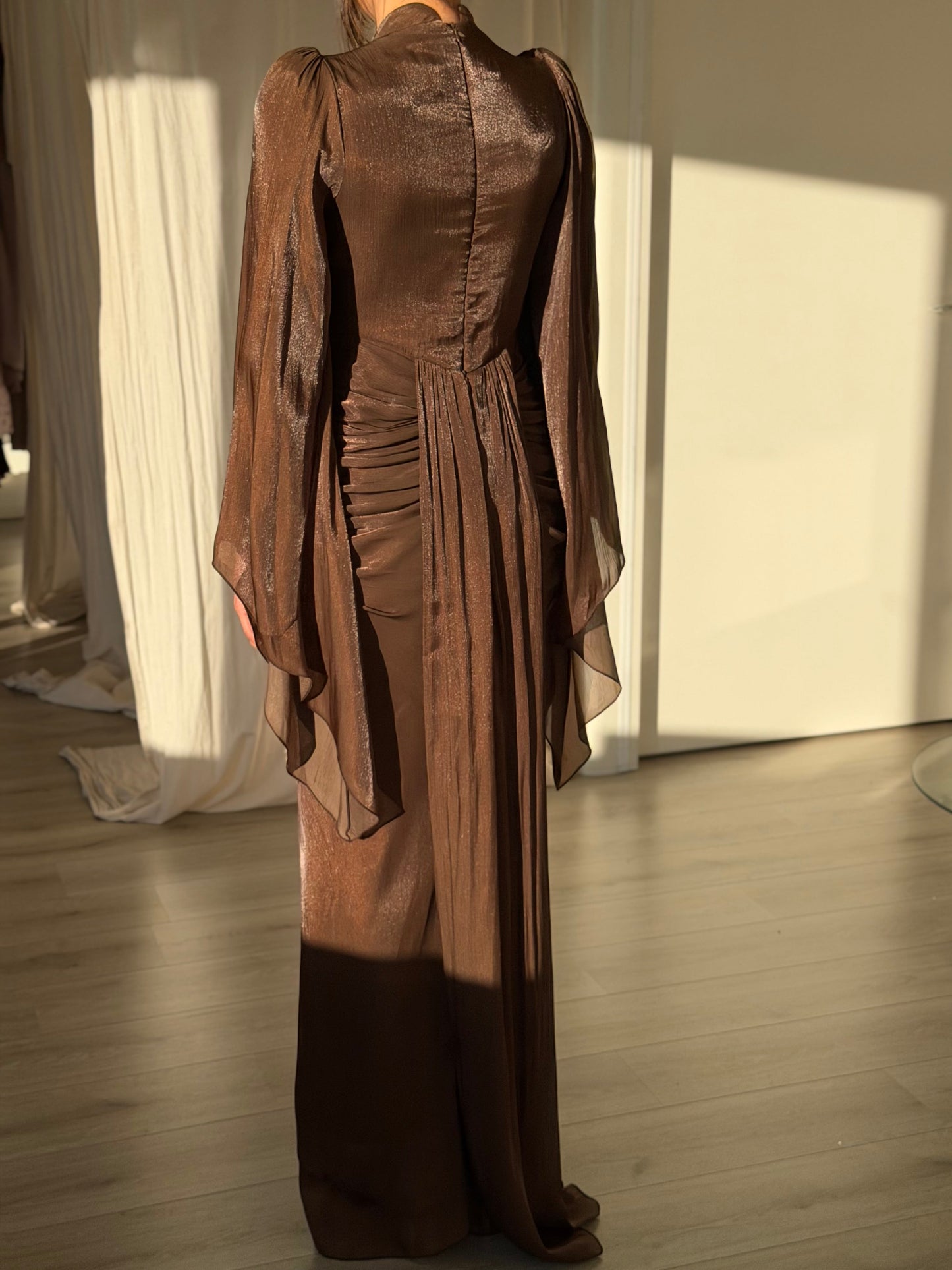 The Sofina dress brown