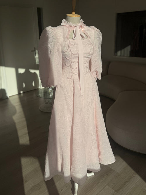The Arabella dress baby pink