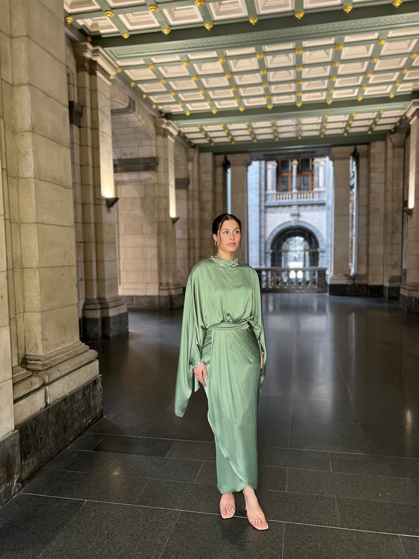 The Doa dress apple green