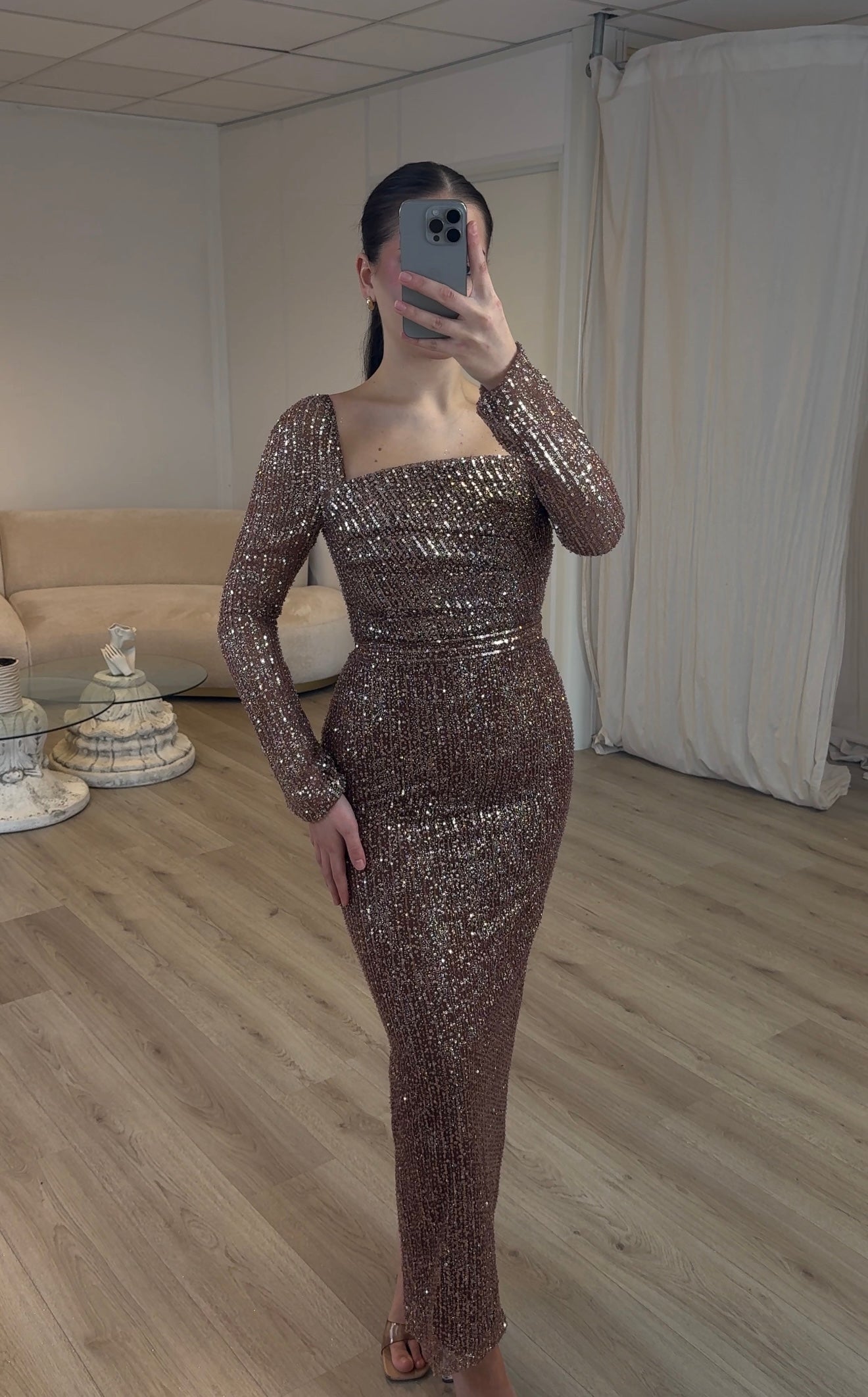 The Bara dress brown