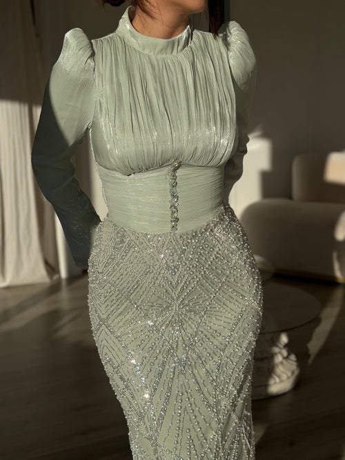 The Derya dress mint
