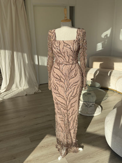 The Elvina dress brown
