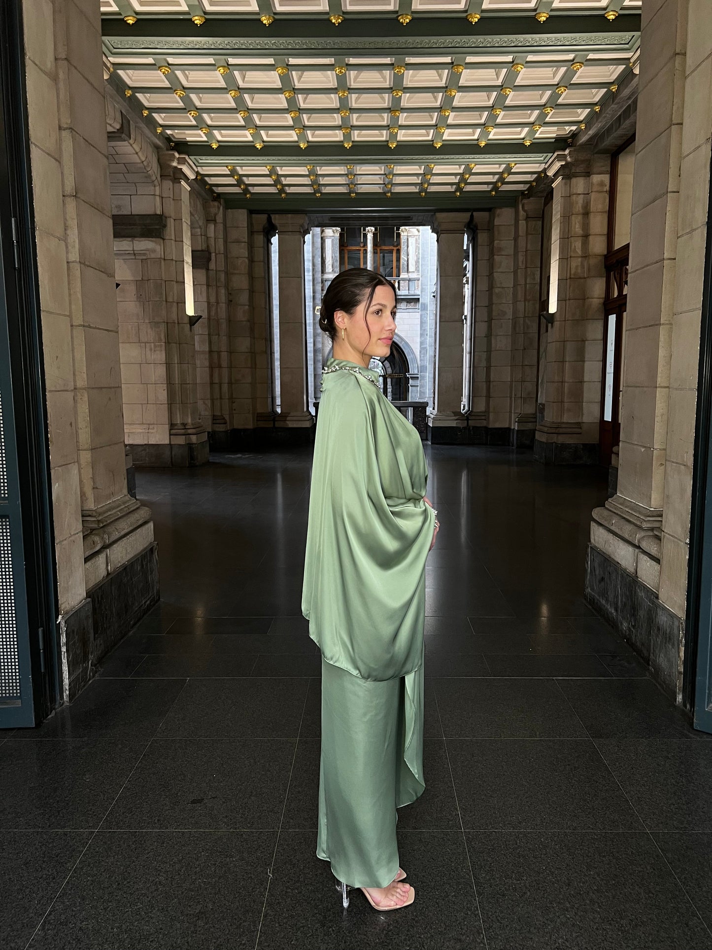 The Doa dress apple green