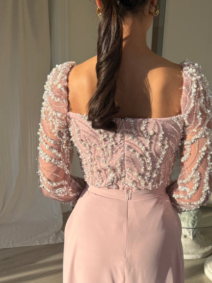 The Ayde dress soft pink
