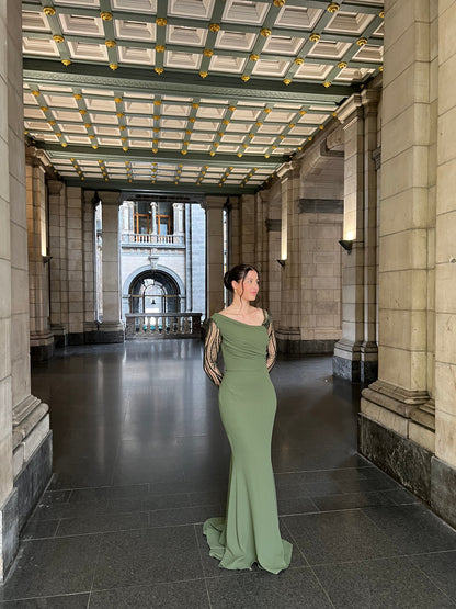 The Luna dress green