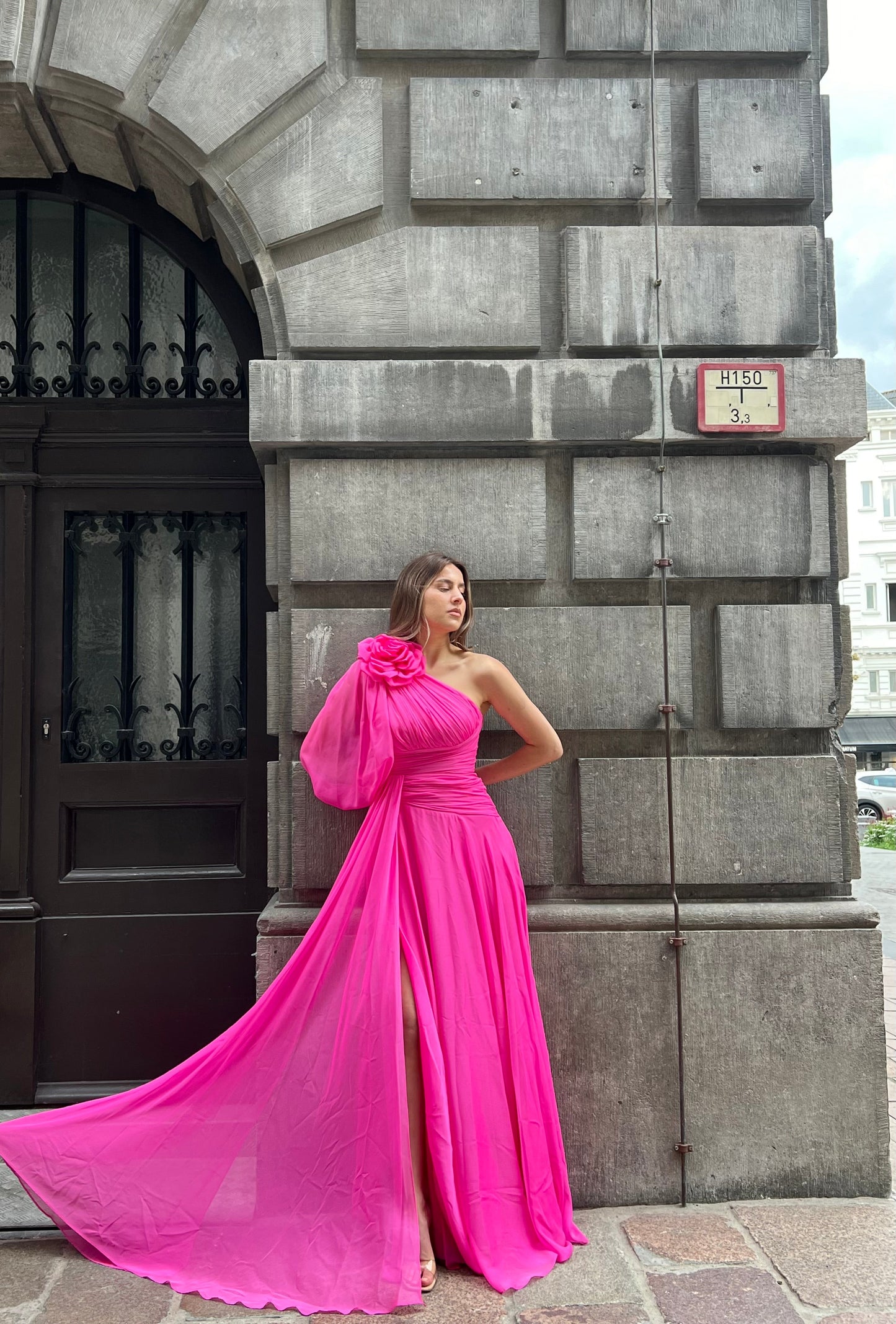 The Hira dress fushia