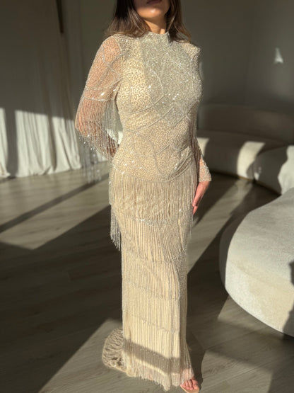 The Olena dress beige