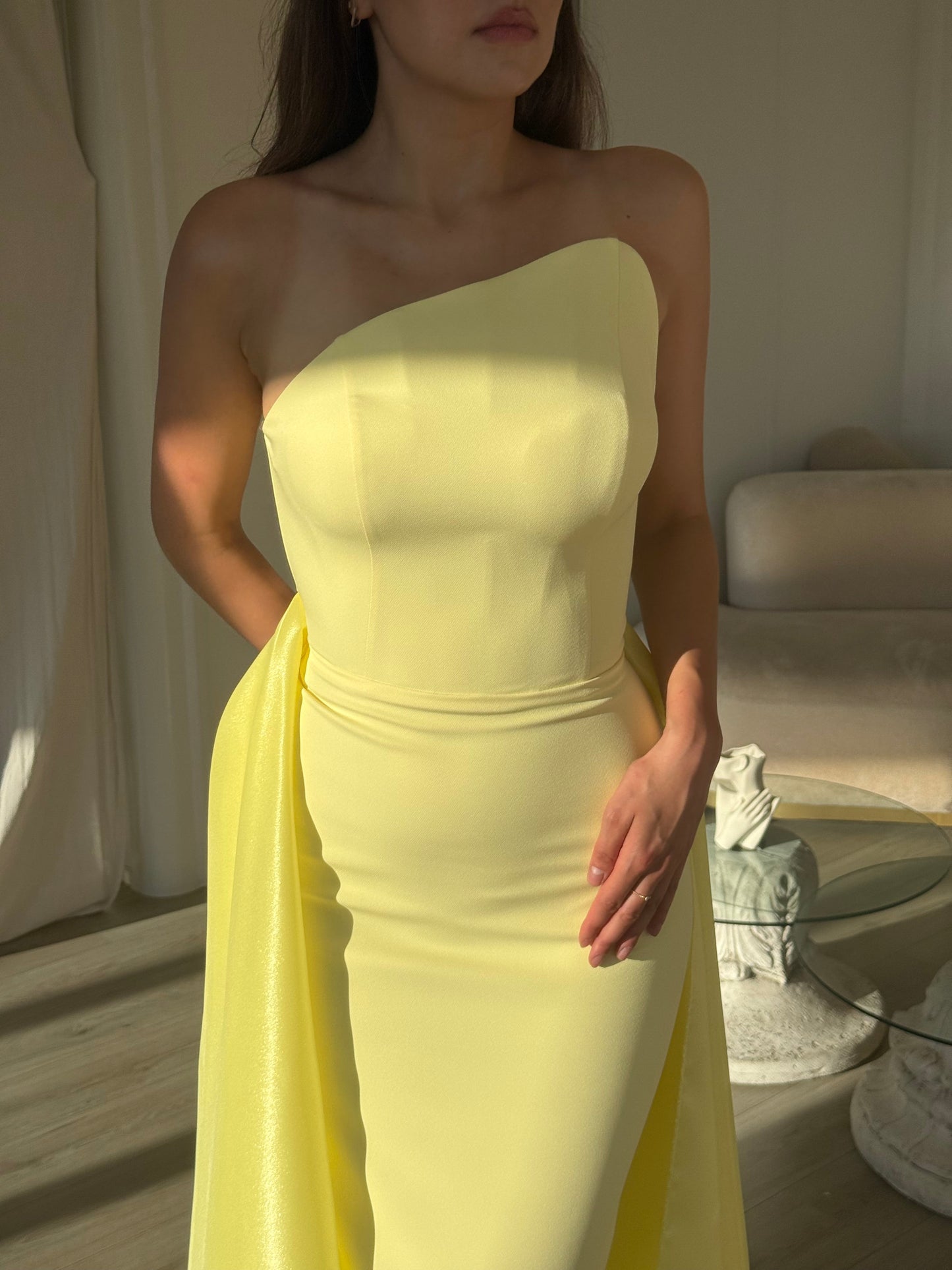 The Aselya dress yellow