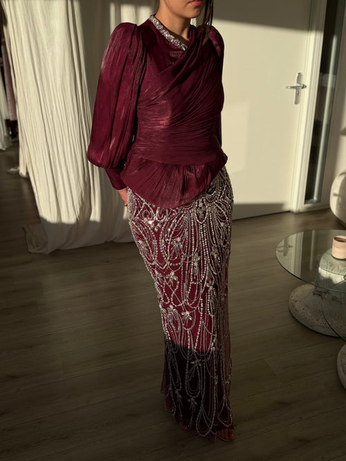 The Reyhan dress plum
