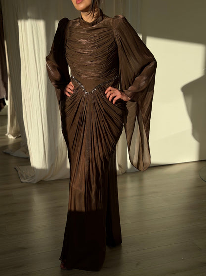 The Sofina dress brown