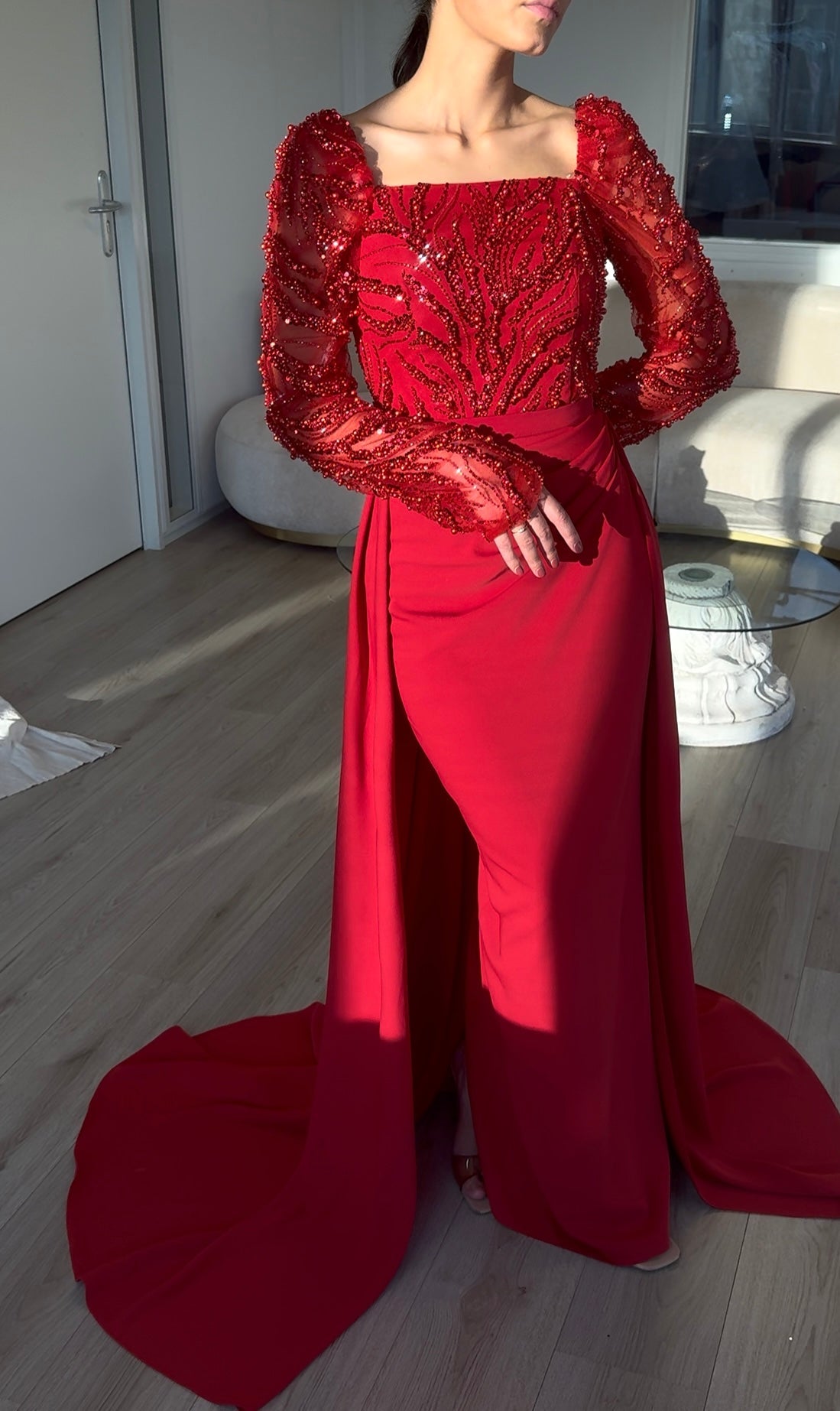 The Ayde dress red