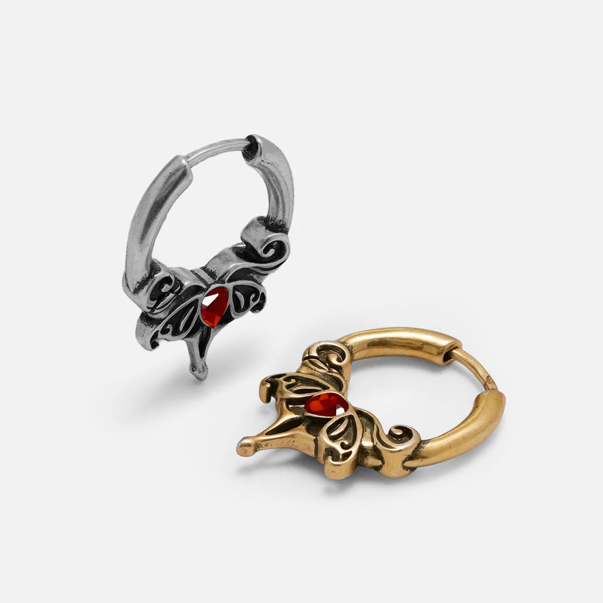 CRIMSON WING EARRINGS