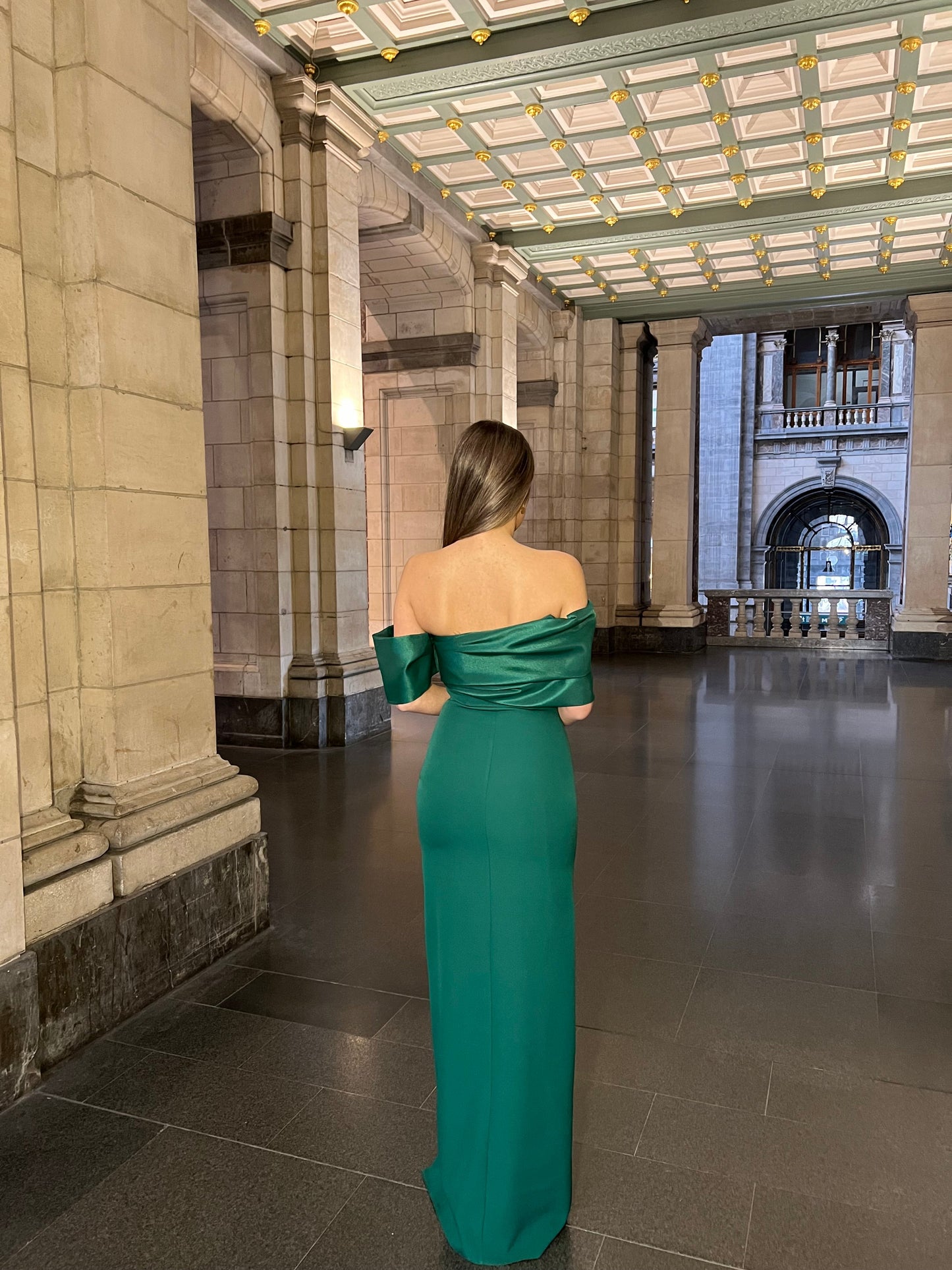 The Dilara dress green