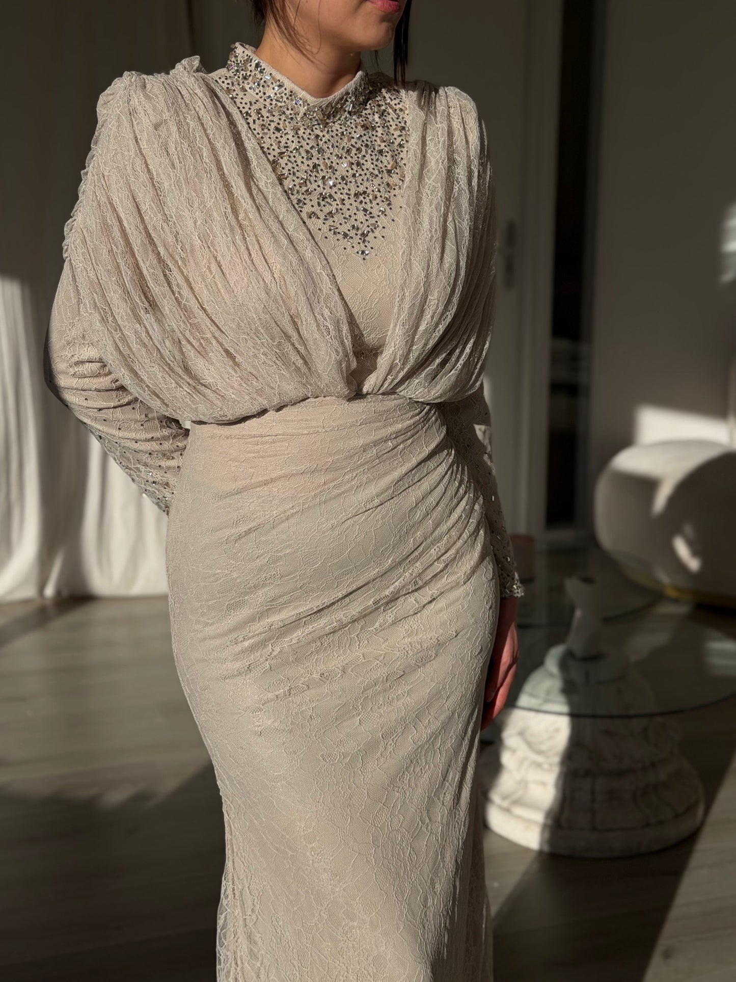 The Nuray dress beige