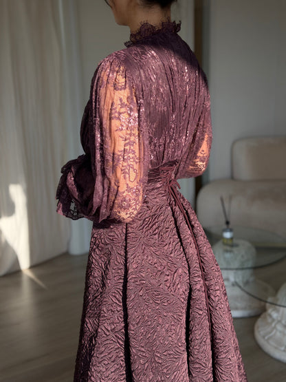 The Valaya dress deep purple