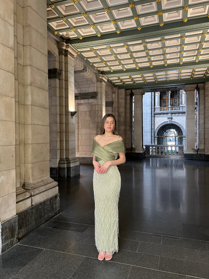 The Delina dress green