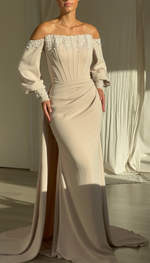 The Cinderella dress beige