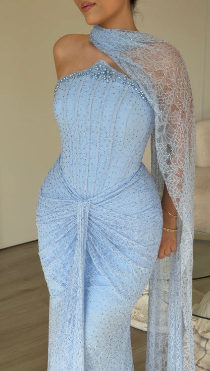 The Alina dress baby blue