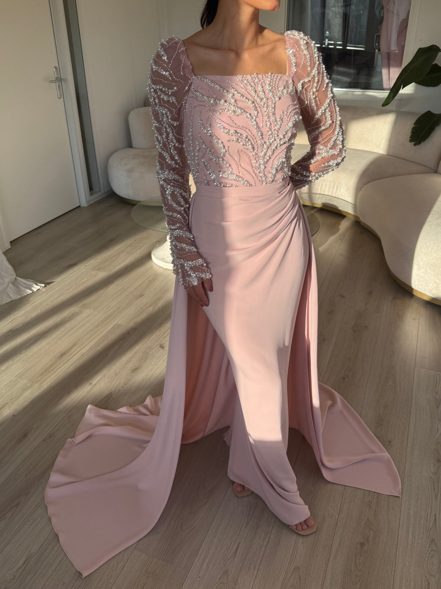 The Ayde dress soft pink