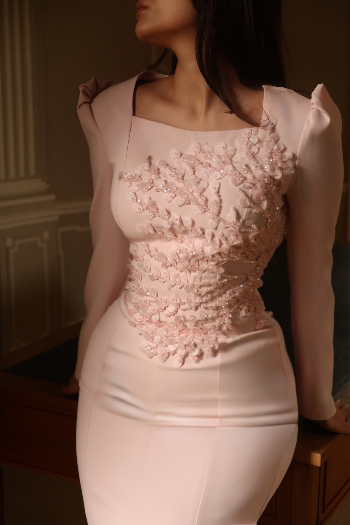 The Alessia dress soft pink