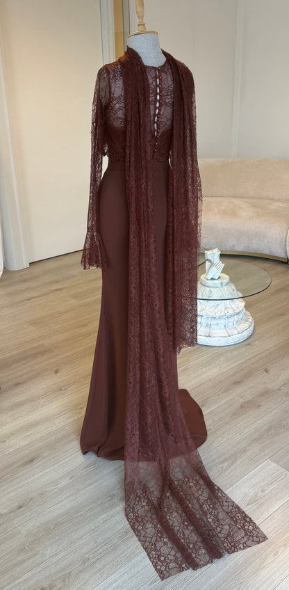 The Amera dress brown