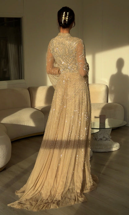 The Aya dress beige