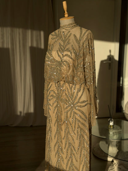 The Hamda dress beige