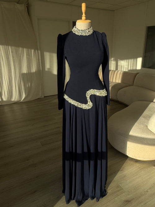 The Daisy dress navy