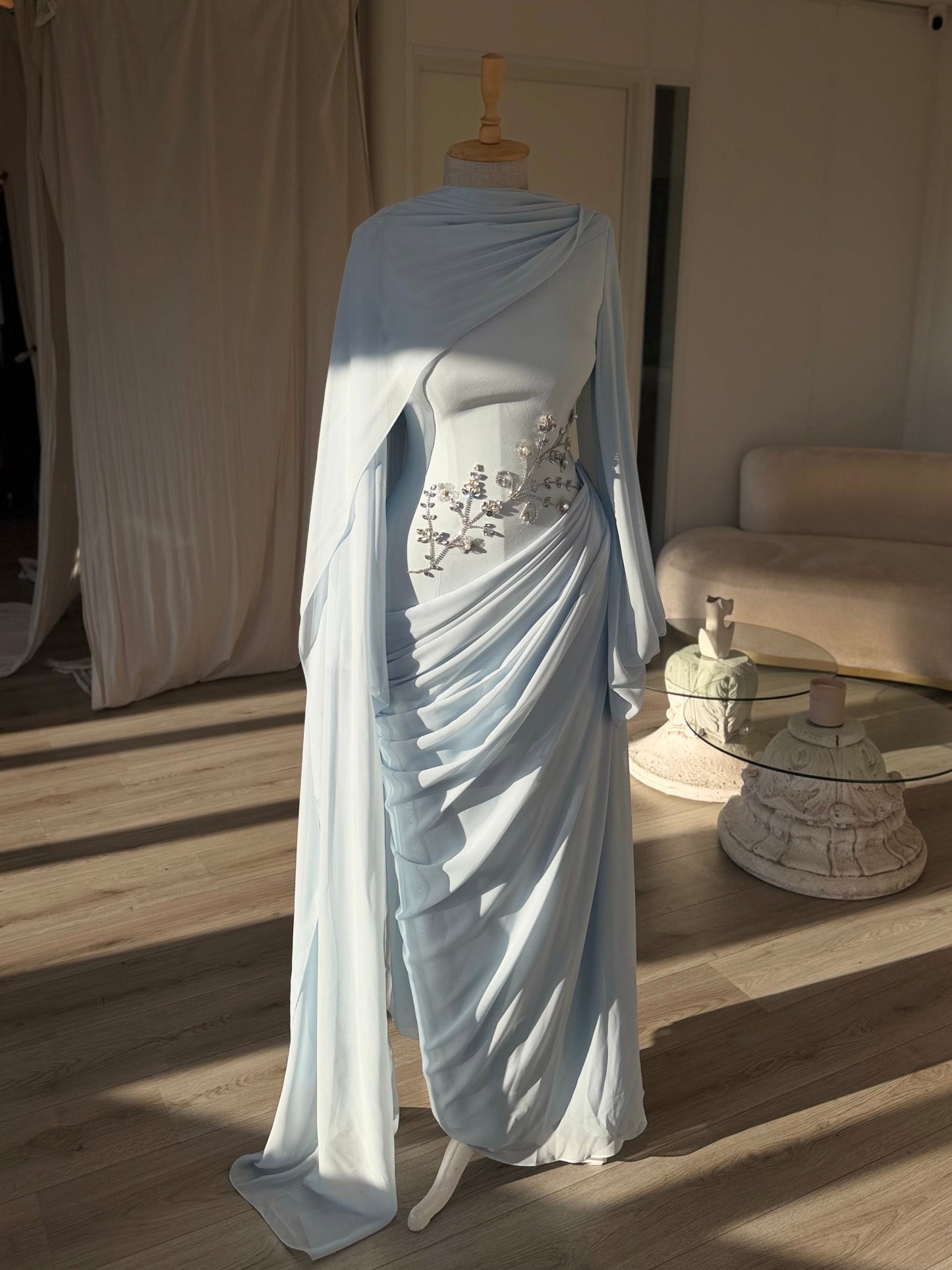 The Zehra dress baby blue