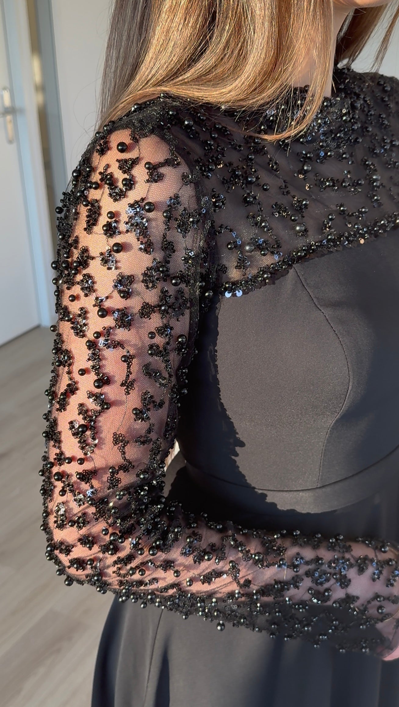 The Darla dress black maxi