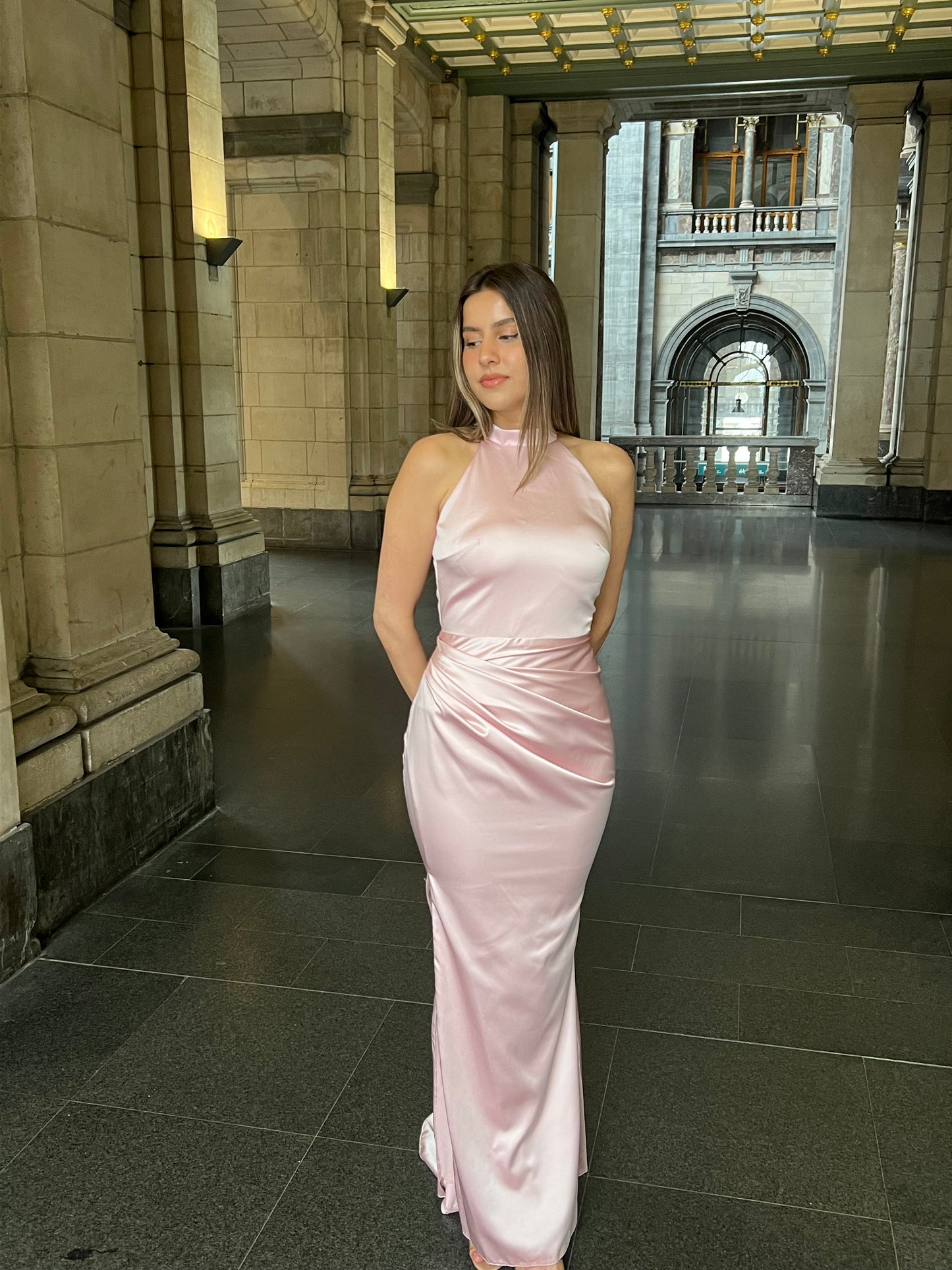 The Sophie dress soft pink