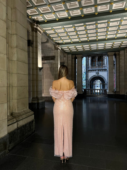 The Meya dress soft pink