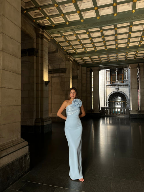The Rozerin dress blue