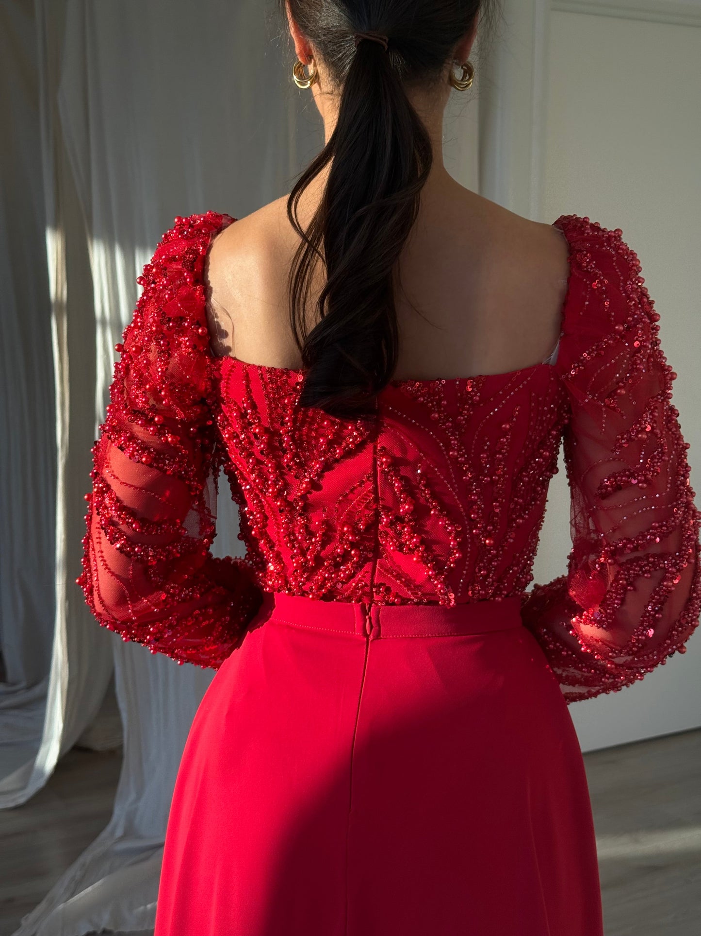 The Ayde dress red