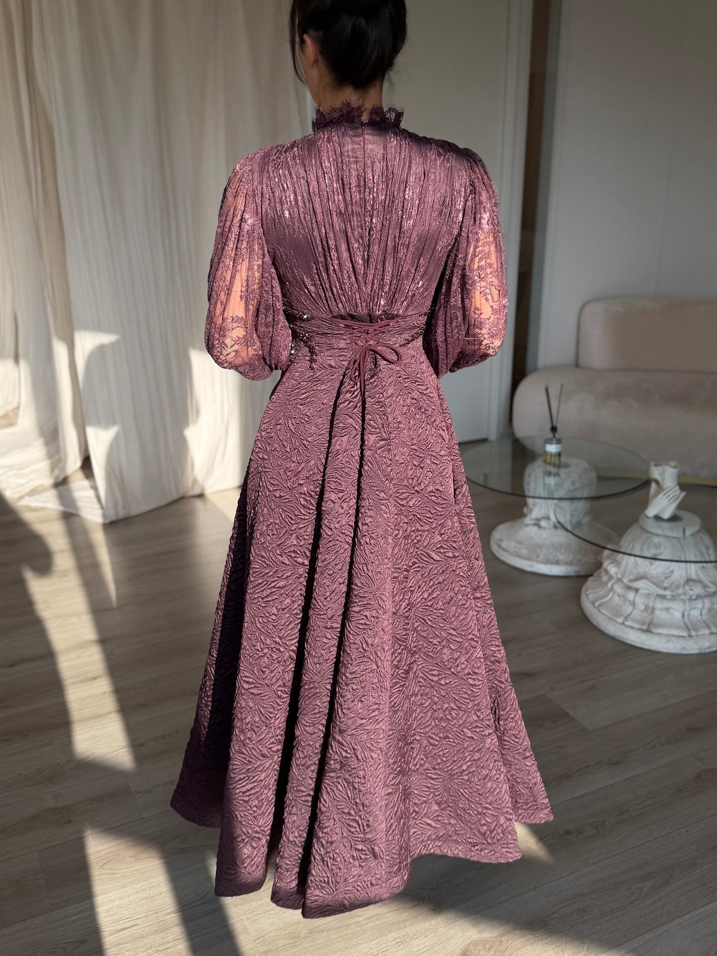 The Valaya dress deep purple