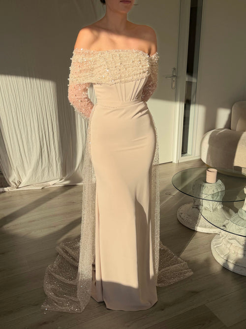 The Merle dress beige