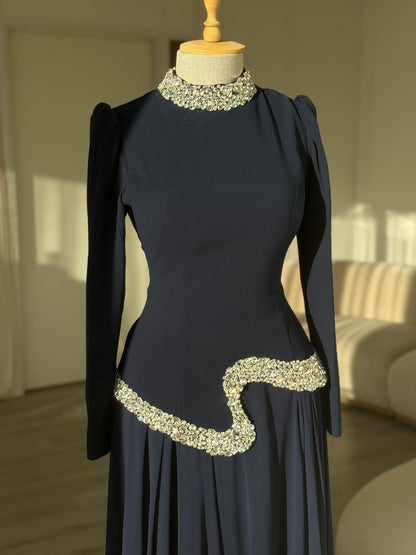 The Daisy dress navy