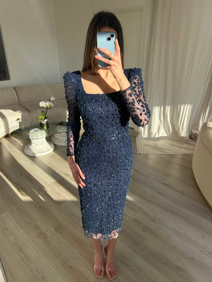 The Ayliva dress navy blue