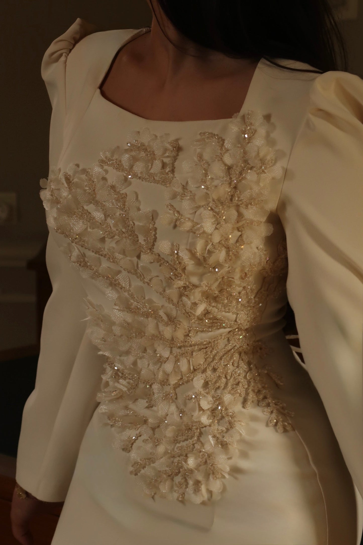 The Alessia dress ivory