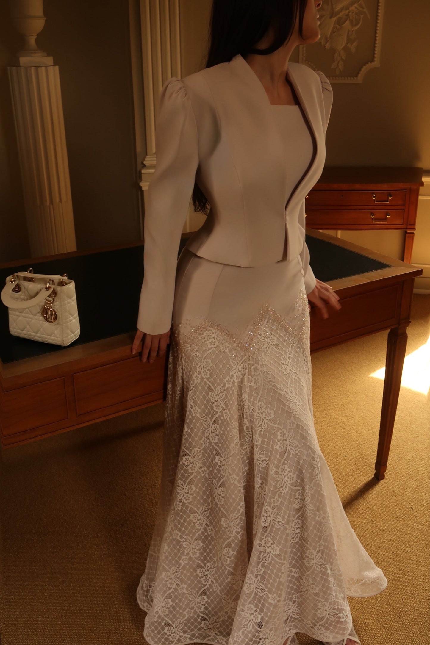 The Sophia suit beige