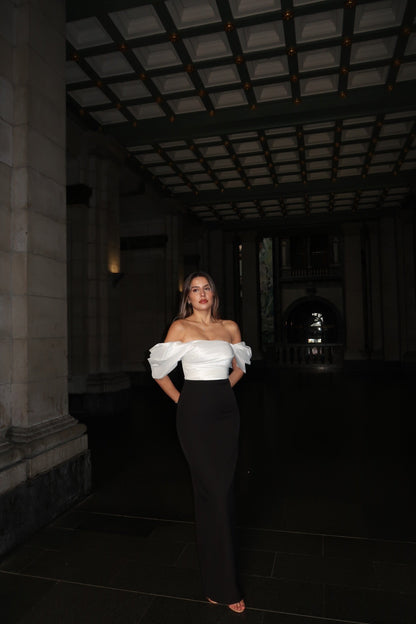 The Coco dress black & white