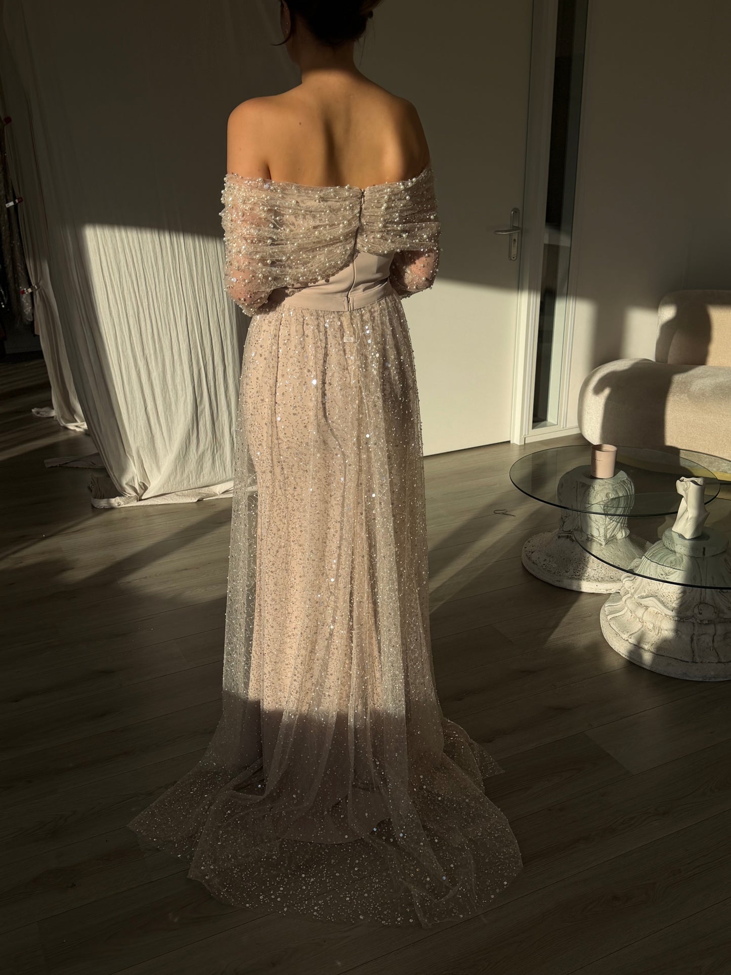 The Merle dress beige