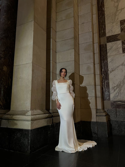 The Dafina dress white