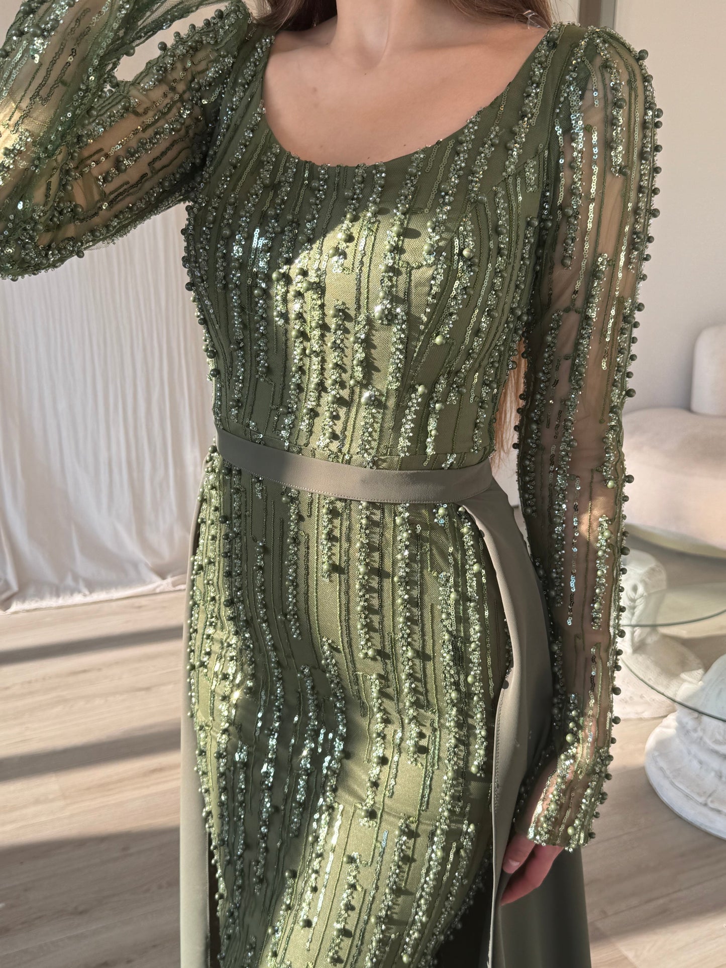 The Amasa dress khaki