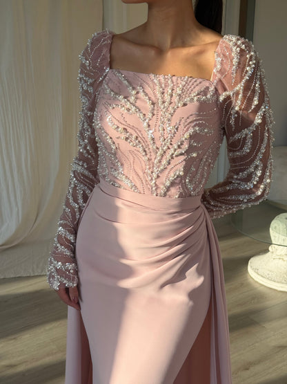 The Ayde dress soft pink