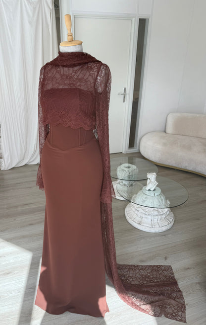 The Amera dress brown