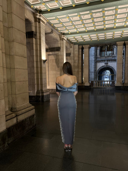 The Meral dress grey