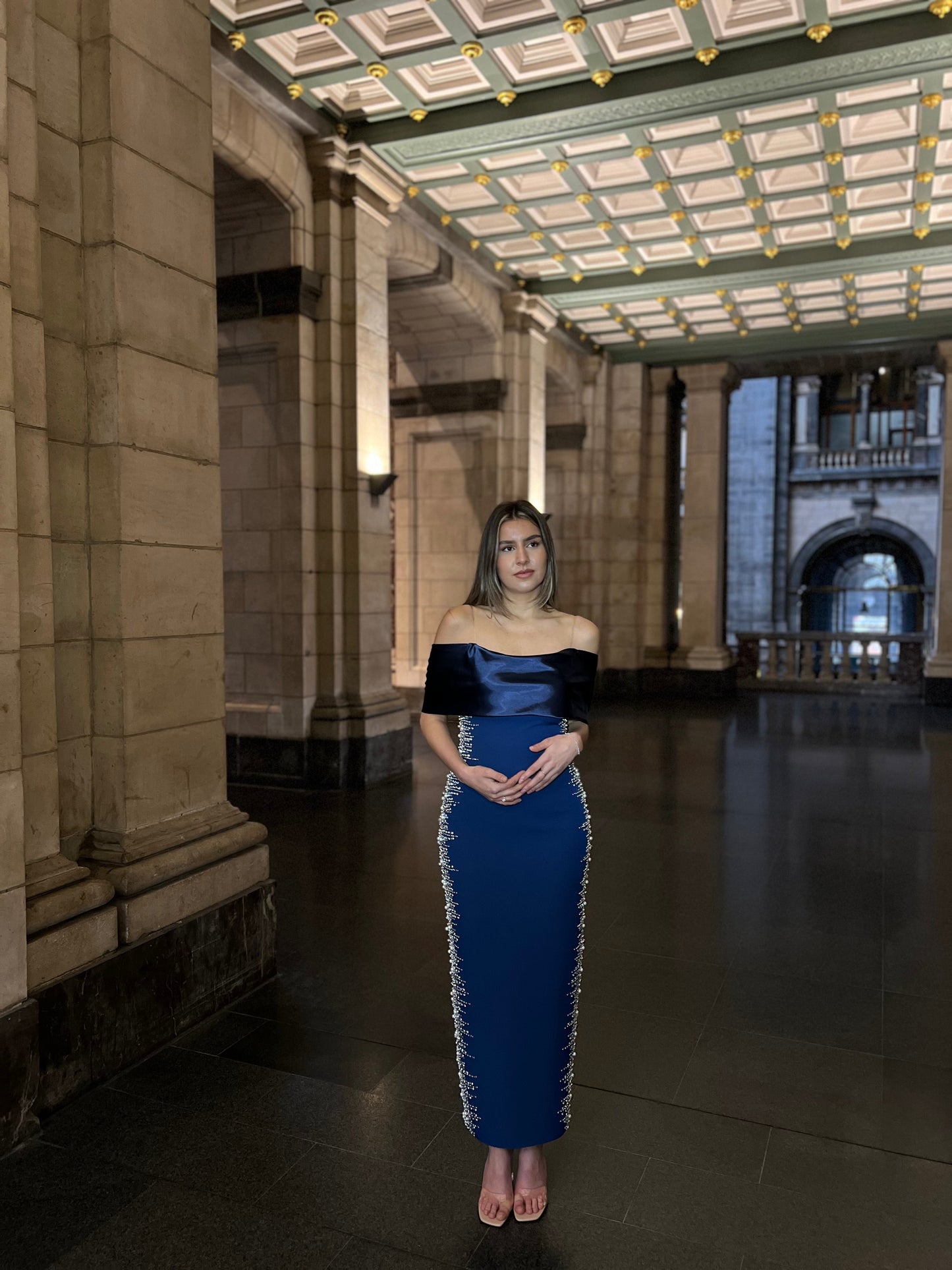 The Meral dress blue